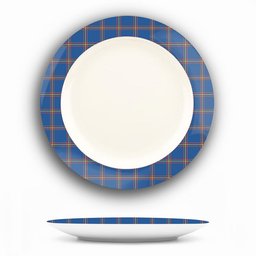 ScotsTee Shop Scottish MacLaine of Loch Buie Hunting Ancient Ceramic Tartan Plate