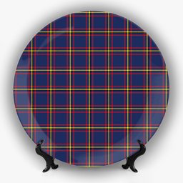 ScotsTee Shop Scottish MacLaine of Lochbuie Hunting Modern Ceramic Tartan Plate