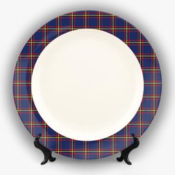 ScotsTee Shop Scottish MacLaine of Lochbuie Hunting Modern Ceramic Tartan Plate