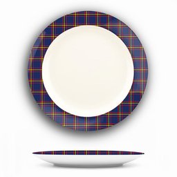 ScotsTee Shop Scottish MacLaine of Lochbuie Hunting Modern Ceramic Tartan Plate
