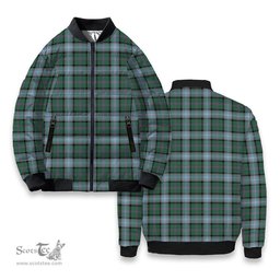 ScotsTee Shop Scottish Alexander of Menstry Hunting Tartan Bomber Puffer Jacket