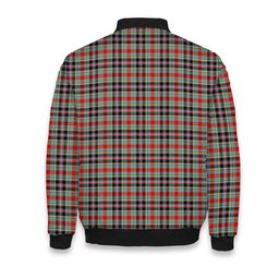 ScotsTee Shop Scottish Bruce of Kinnaird Modern Tartan Bomber Puffer Jacket