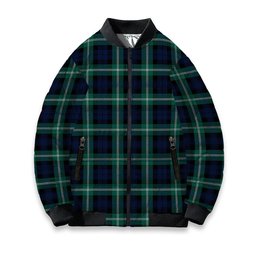 ScotsTee Shop Scottish Baillie of Polkemmet Modern Tartan Bomber Puffer Jacket