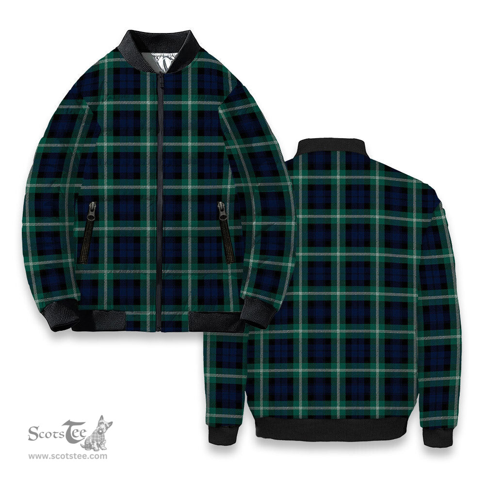 ScotsTee Shop Scottish Baillie of Polkemmet Modern Tartan Bomber Puffer Jacket