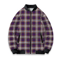 ScotsTee Shop Scottish Bruce of Kinnaird Dress (Dance) Tartan Bomber Puffer Jacket