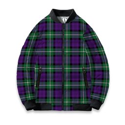 ScotsTee Shop Scottish Baillie Highland Society Ancient Tartan Bomber Puffer Jacket