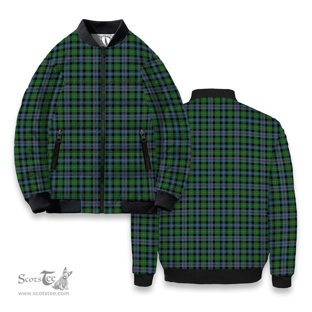 ScotsTee Shop Scottish Baillie of Lamington Ancient Clan Tartan Bomber Puffer Jacket