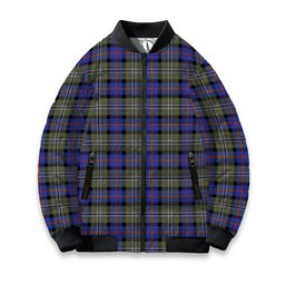 ScotsTee Shop Scottish Clan Logan Society International Tartan Bomber Puffer Jacket