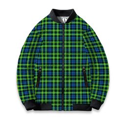 ScotsTee Shop Scottish Campbell of Breadalbane Ancient Tartan Bomber Puffer Jacket