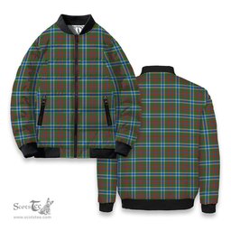 ScotsTee Shop Scottish Currie of Arran Modern Clan Tartan Bomber Puffer Jacket