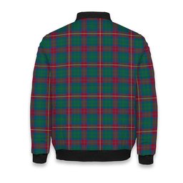 ScotsTee Shop Scottish Cairns of Finavon Ancient Tartan Bomber Puffer Jacket