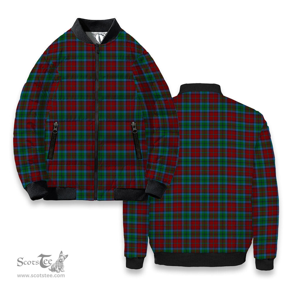 ScotsTee Shop Scottish Christie, Keith & Family Tartan Bomber Puffer Jacket