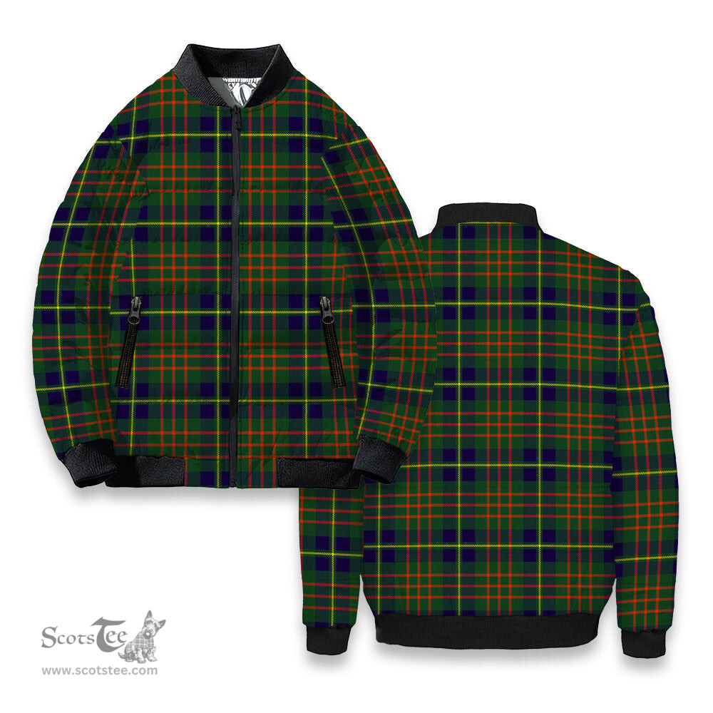 ScotsTee Shop Scottish Cameron of Lochiel Hunting Modern Tartan Bomber Puffer Jacket