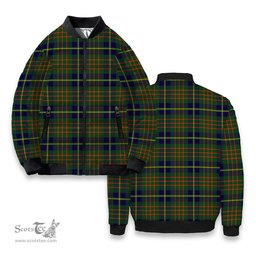 ScotsTee Shop Scottish Cameron of Lochiel Hunting Modern Tartan Bomber Puffer Jacket