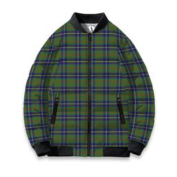 ScotsTee Shop Scottish Cameron of Lochiel Hunting Tartan Bomber Puffer Jacket
