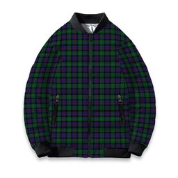 ScotsTee Shop Scottish Campbell of Cawdor Tartan Bomber Puffer Jacket