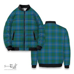 ScotsTee Shop Scottish Burns of California Ancient Tartan Bomber Puffer Jacket