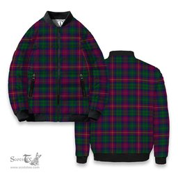 ScotsTee Shop Scottish Cairns of Finavon Tartan Bomber Puffer Jacket