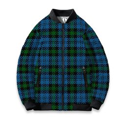 ScotsTee Shop Scottish Campbell of Glenlyon Tartan Bomber Puffer Jacket