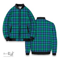 ScotsTee Shop Scottish Flower Of Scotland SC Tartan Bomber Puffer Jacket