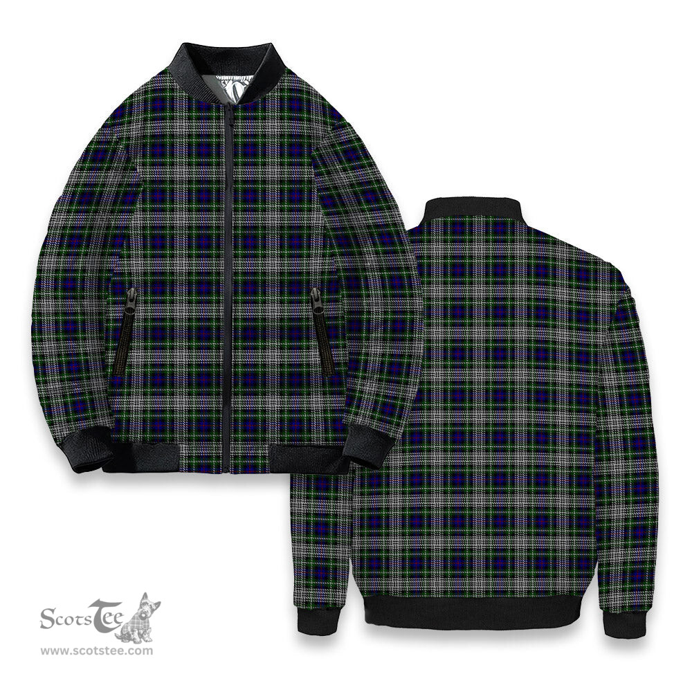ScotsTee Shop Scottish Davidson of Tulloch Dress Tartan Bomber Puffer Jacket