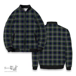 ScotsTee Shop Scottish Davidson of Tulloch Dress Tartan Bomber Puffer Jacket