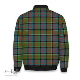 ScotsTee Shop Scottish Donald of Clan Ranald Ancient Tartan Bomber Puffer Jacket