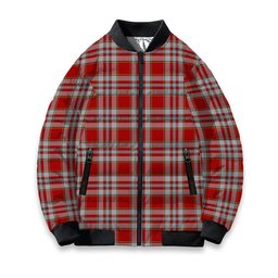 ScotsTee Shop Scottish Drummond of Perth Dress 3 Tartan Bomber Puffer Jacket