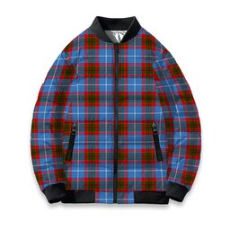 ScotsTee Shop Scottish Edinburgh Tartan Bomber Puffer Jacket