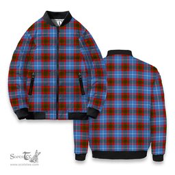 ScotsTee Shop Scottish Edinburgh Tartan Bomber Puffer Jacket