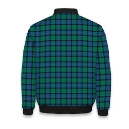 ScotsTee Shop Scottish Flower Of Scotland Tartan Bomber Puffer Jacket