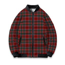 ScotsTee Shop Scottish Donald of Lochmaddy Tartan Bomber Puffer Jacket