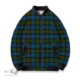 ScotsTee Shop Scottish Fletcher of Dunans Tartan Bomber Puffer Jacket