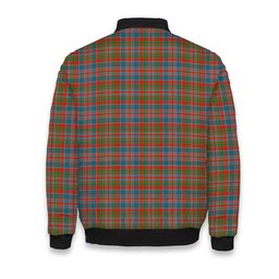ScotsTee Shop Scottish Donald of Boisdale Ancient Tartan Bomber Puffer Jacket