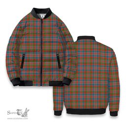 ScotsTee Shop Scottish Donald of Boisdale Ancient Tartan Bomber Puffer Jacket
