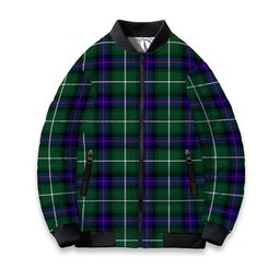 ScotsTee Shop Scottish Donald of the Isles Hunting Modern Tartan Bomber Puffer Jacket