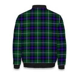 ScotsTee Shop Scottish Donald of the Isles Hunting Modern Tartan Bomber Puffer Jacket
