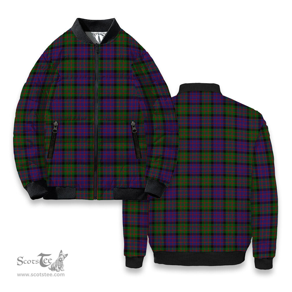 ScotsTee Shop Scottish Denovan The Lairdship of Tartan Bomber Puffer Jacket