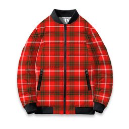 ScotsTee Shop Scottish Duke of Rothesay Modern Tartan Bomber Puffer Jacket