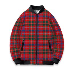 ScotsTee Shop Scottish Donald of Glenaladale Modern Tartan Bomber Puffer Jacket