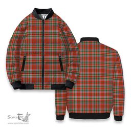 ScotsTee Shop Scottish Donald of Lochmaddy Ancient Tartan Bomber Puffer Jacket