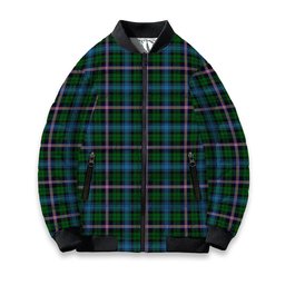 ScotsTee Shop Scottish Gemmell Tartan Bomber Puffer Jacket