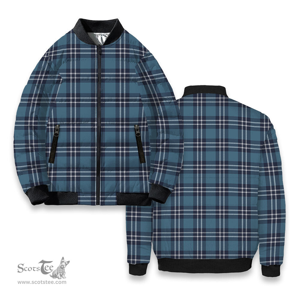 ScotsTee Shop Scottish Earl of St Andrews Tartan Bomber Puffer Jacket