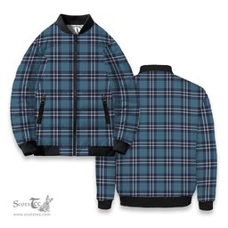 ScotsTee Shop Scottish Earl of St Andrews Tartan Bomber Puffer Jacket