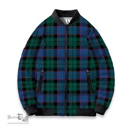 ScotsTee Shop Scottish Fergusson of Balquhidder Modern Tartan Bomber Puffer Jacket