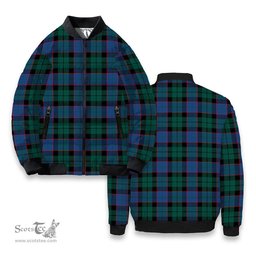 ScotsTee Shop Scottish Fergusson of Balquhidder Modern Tartan Bomber Puffer Jacket