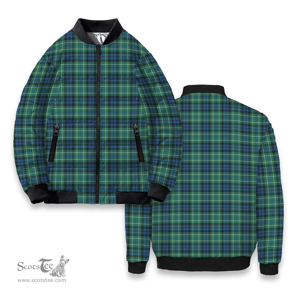 ScotsTee Shop Scottish McNeil of Colonsay Ancient Tartan Bomber Puffer Jacket