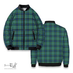 ScotsTee Shop Scottish McNeil of Colonsay Ancient Tartan Bomber Puffer Jacket