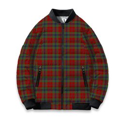 ScotsTee Shop Scottish McLean of Duart Tartan Bomber Puffer Jacket