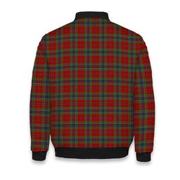 ScotsTee Shop Scottish McLean of Duart Tartan Bomber Puffer Jacket